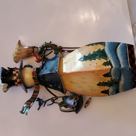 12 in metal snowman - Picture 4 of 4